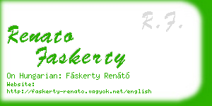 renato faskerty business card